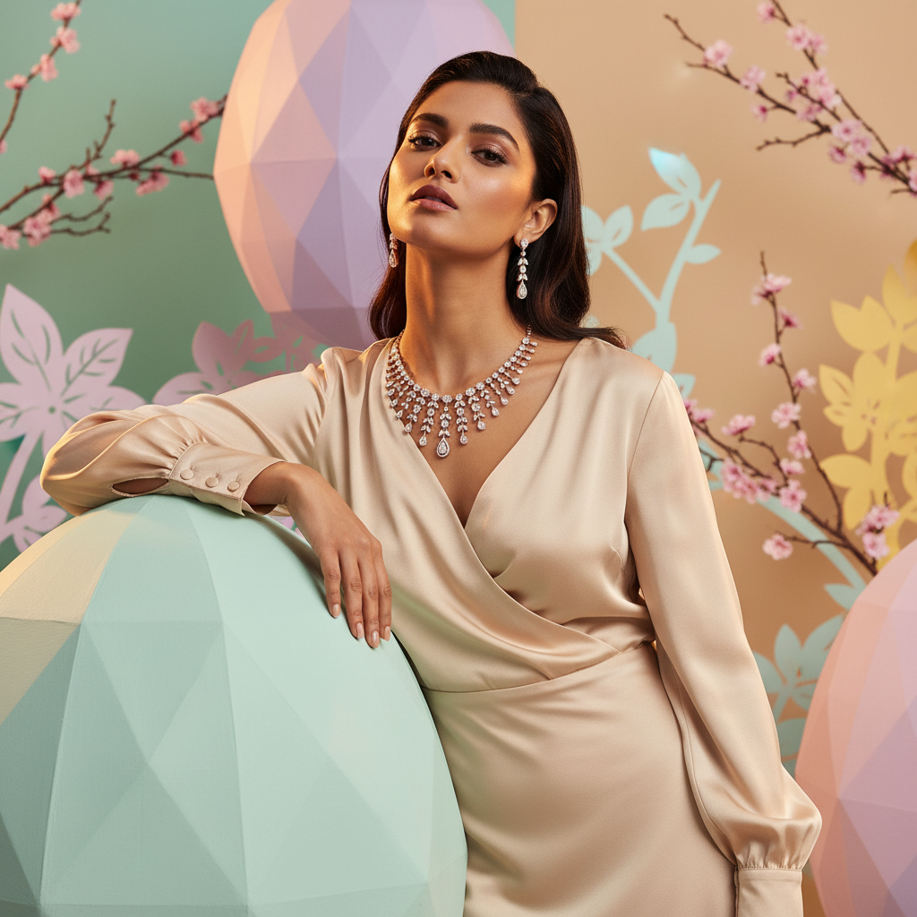 Deluxe Bridal Diamond Necklace Collection - 3