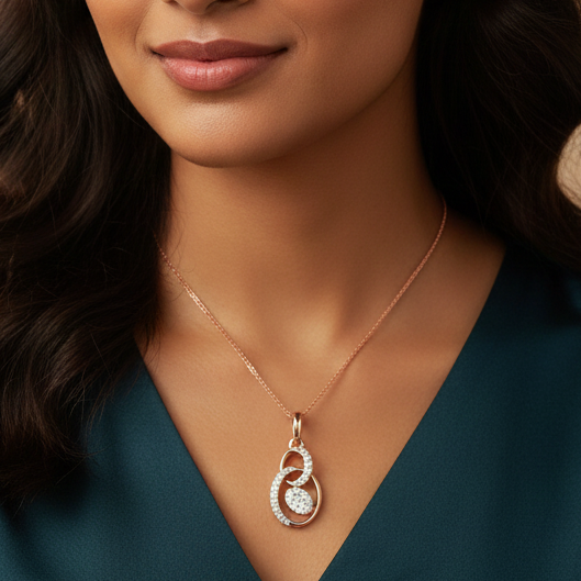 Handcrafted Elegant Diamond Pendant
