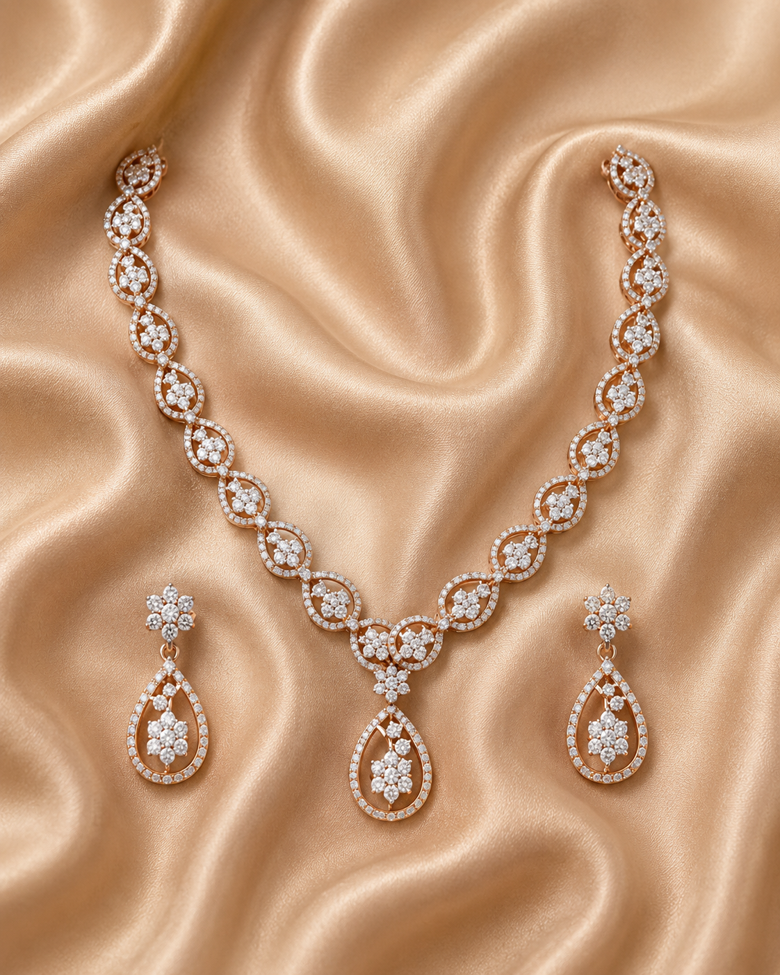 Classic Diamond Aura Necklace Set