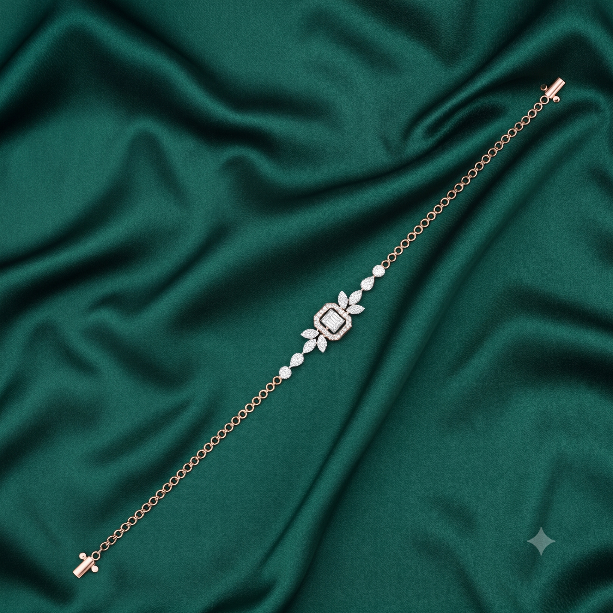 Aura Trace Diamond Chain Bracelet