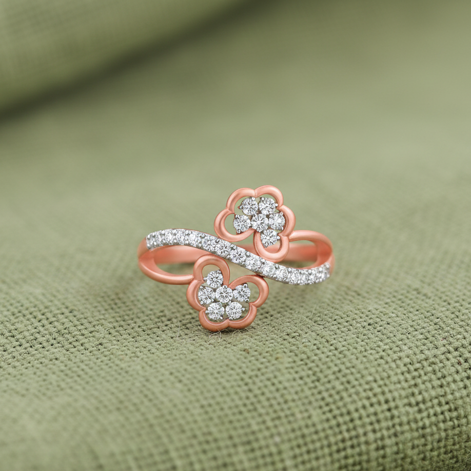 Diamond Grace Crown Ring - 3
