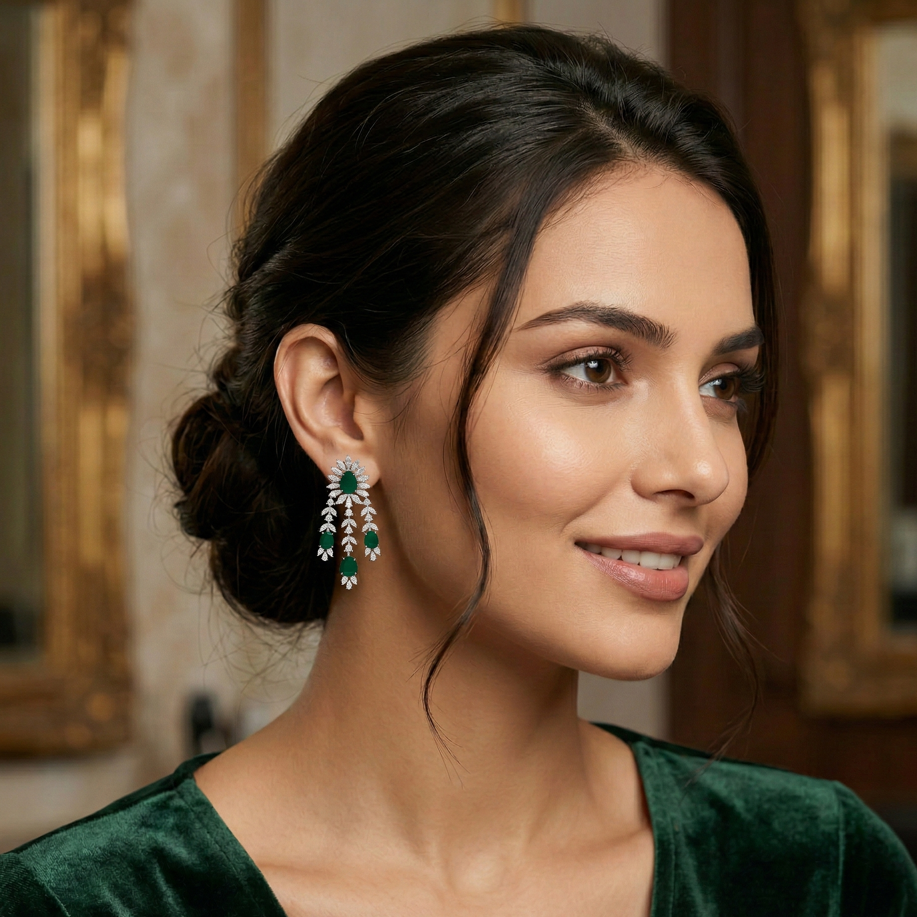 Grace Diamond Drop Earrings