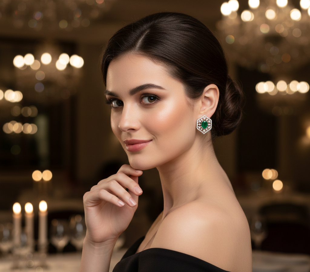 Grace Inspired Diamond Stud Earrings - 3