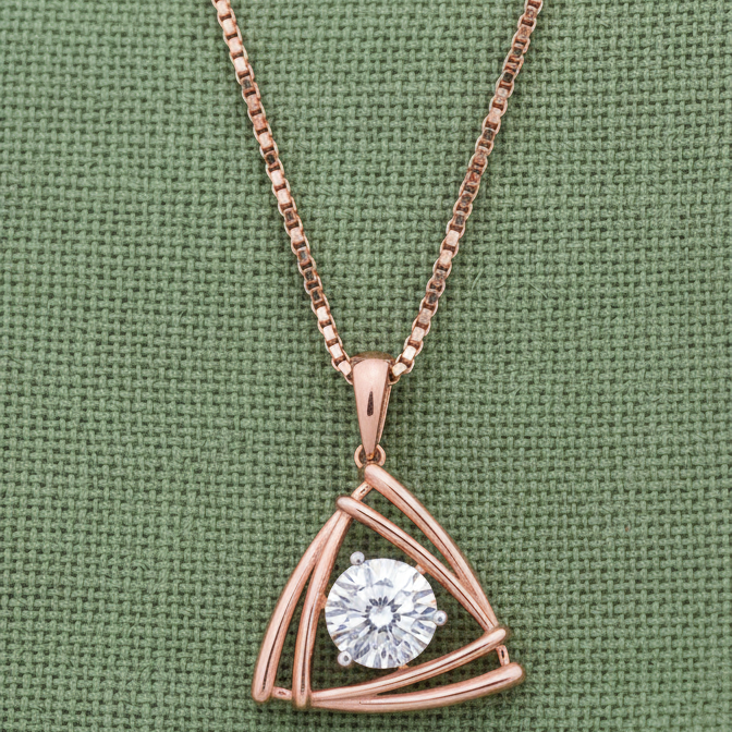 Diamond Radiant Drop Pendant