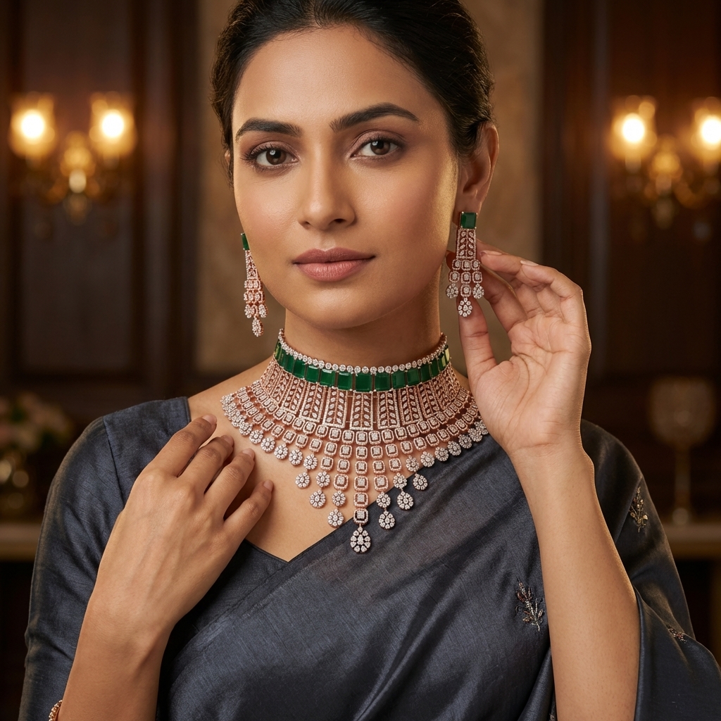 Chic Diamond Bridal Necklace Collection - 3