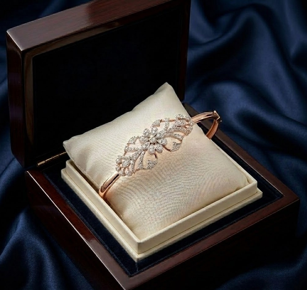 Diamond Fine Cuff Bracelet