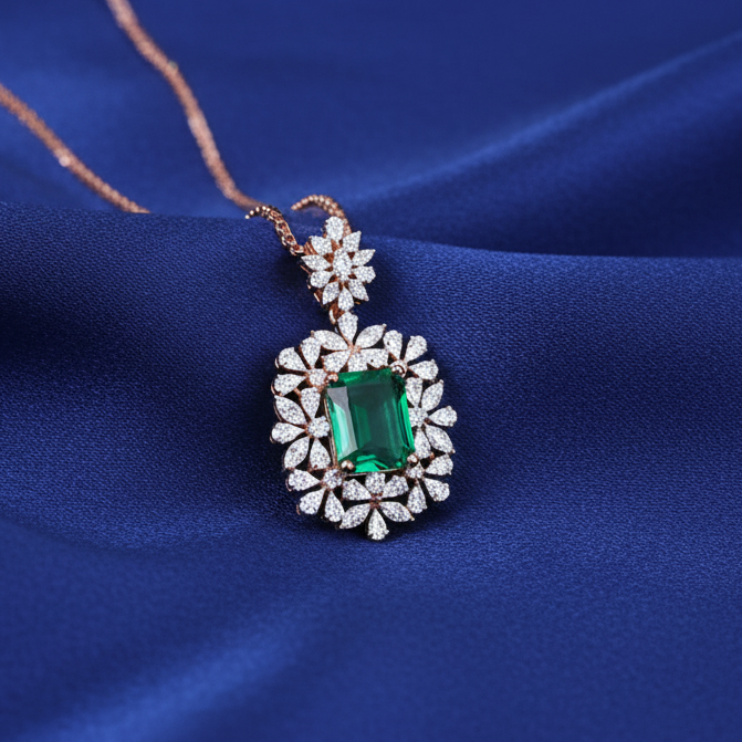Crystal Glow Diamond Pendant