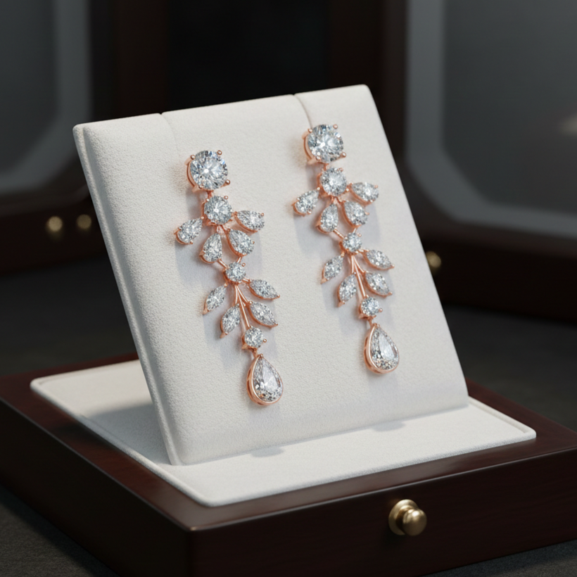 Nyelle Radiant Diamond Danglers - 3