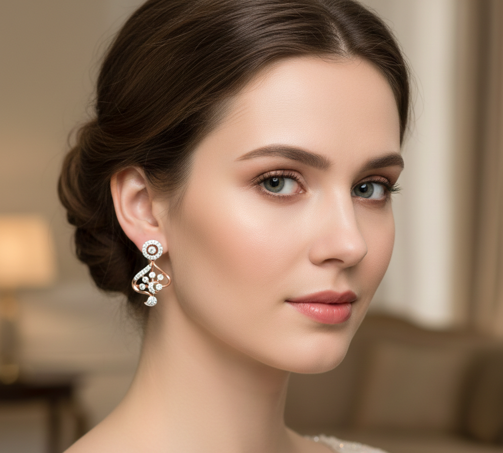 Arabelle Radiant Diamond Dangler Earrings