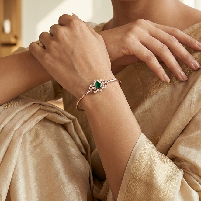 Diamond Fine Mesh Bracelet