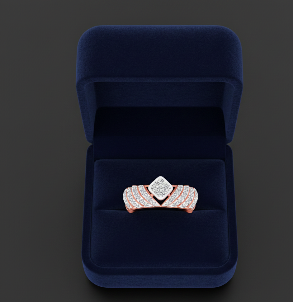 Luxe Blossom Diamond Ladies Ring