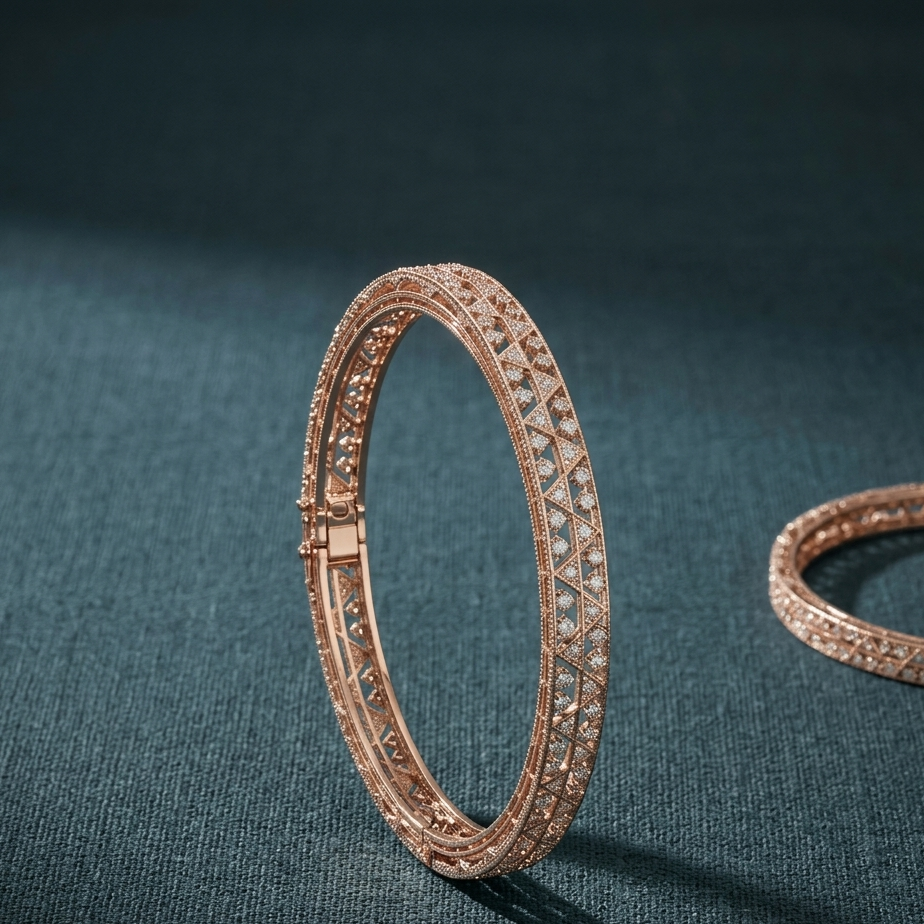Yellow Gold Diamond Bangles
