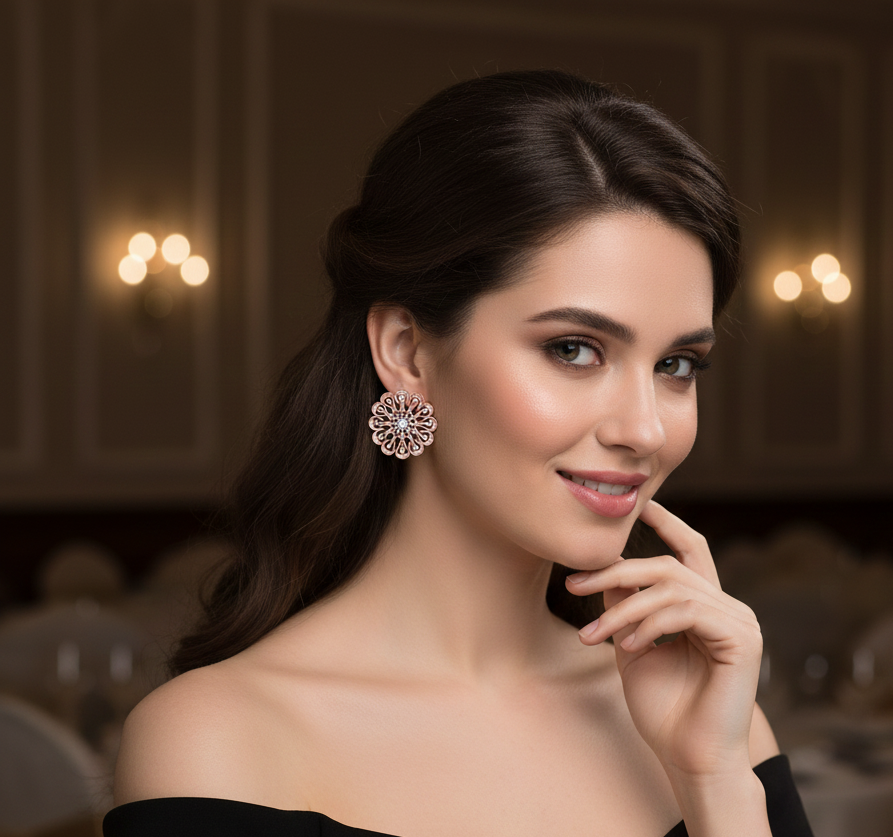 Cosmo Diamond Earrings - 3