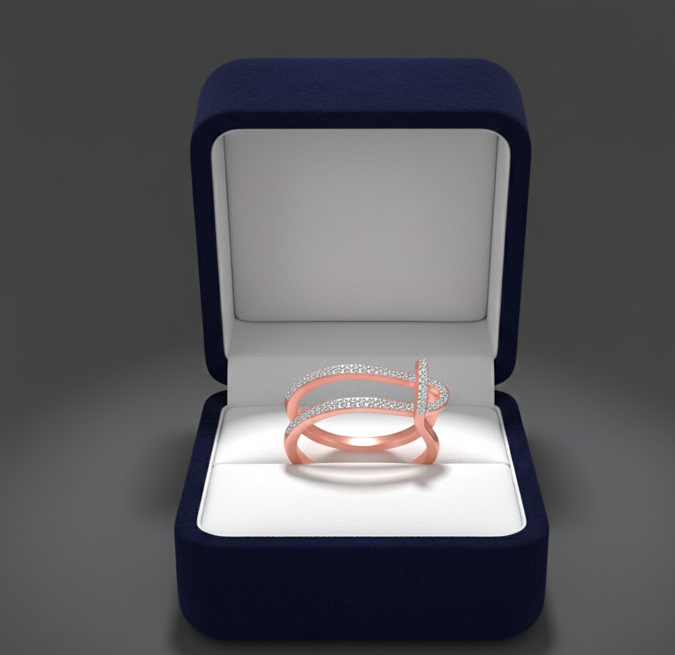 Graceful Radiance Diamond Ladies Ring