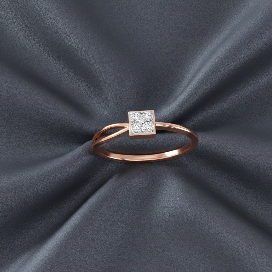 Luxe Bloom Aura Diamond Ring - 3