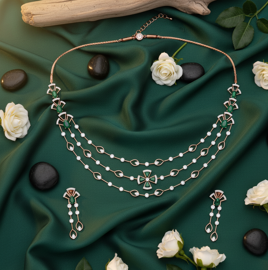 Diamond Jewel Necklace for Glamour Moments