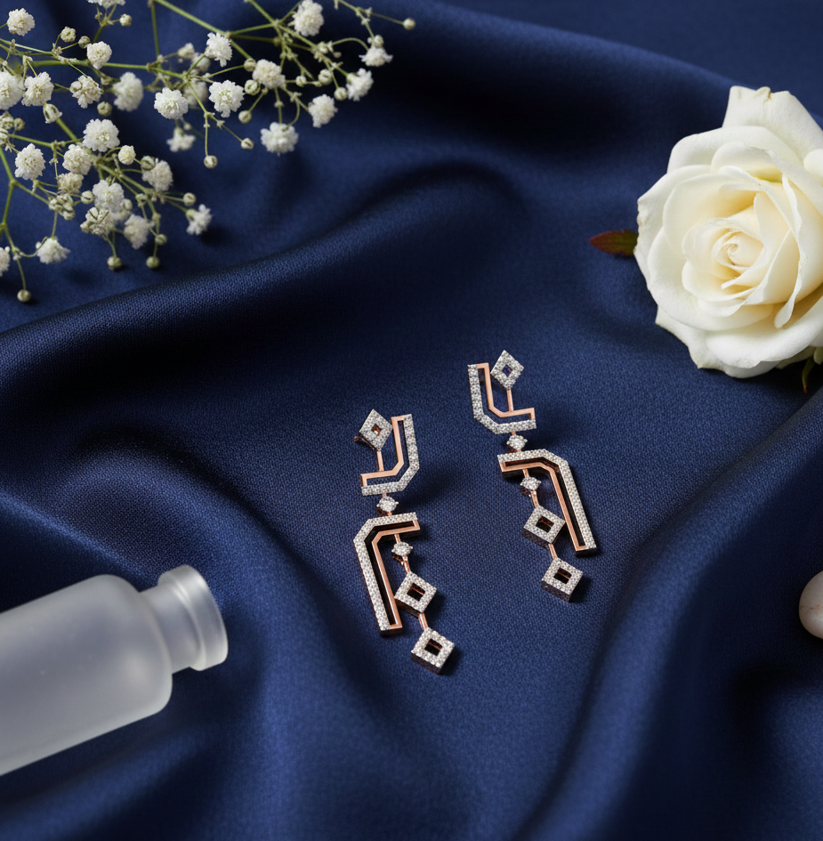 Elara Luxe Diamond Earrings