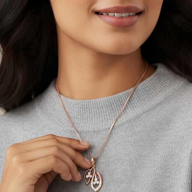 Soft Spark Diamond Pendant