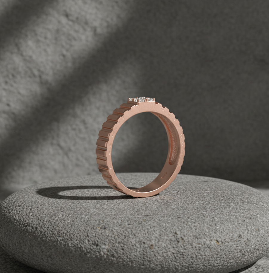 Luxe Gentleman Diamond Ring - 4