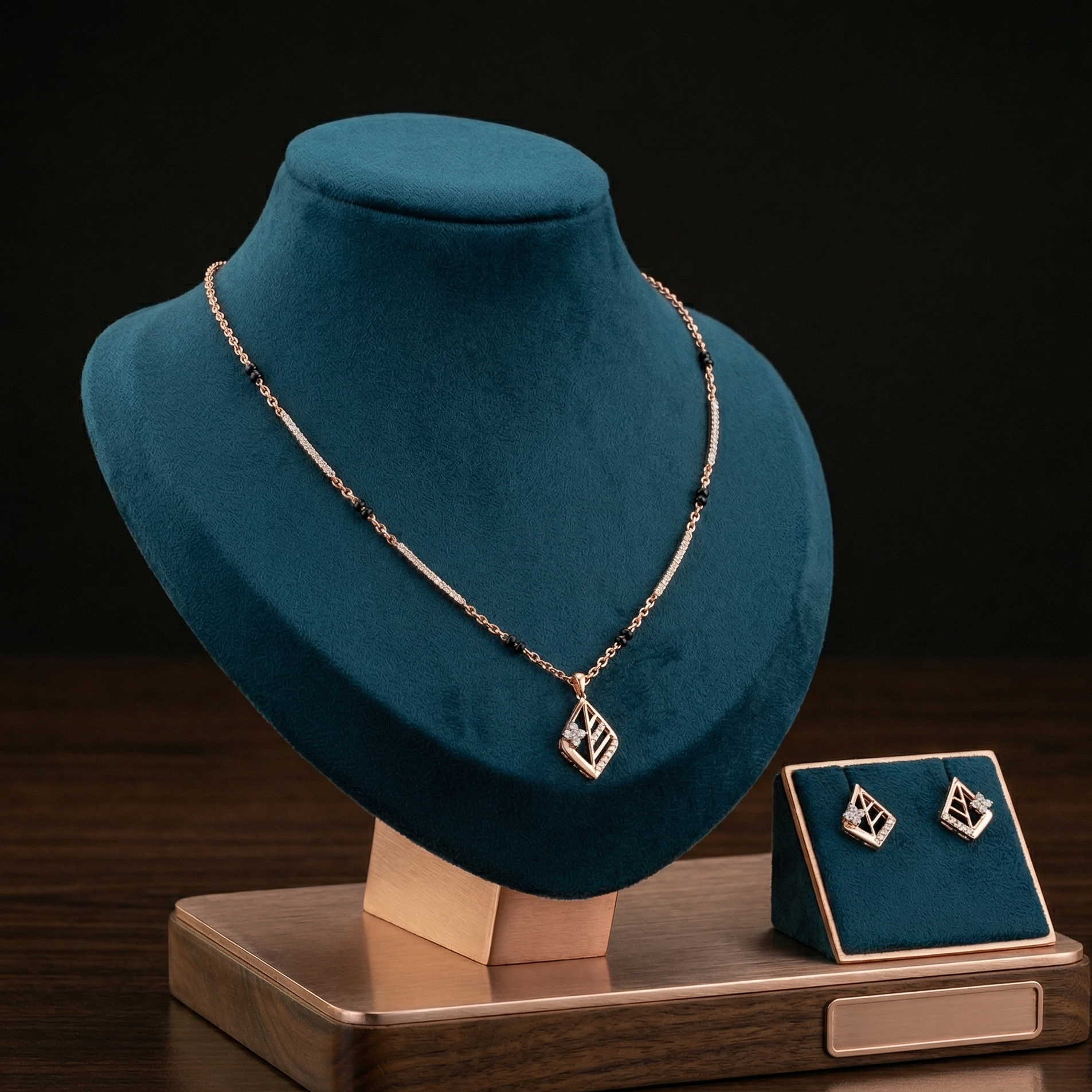 Dazzle Grace Diamond Pendant Set