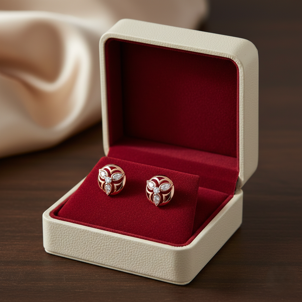 Chic Radiance Diamond Stud Earrings