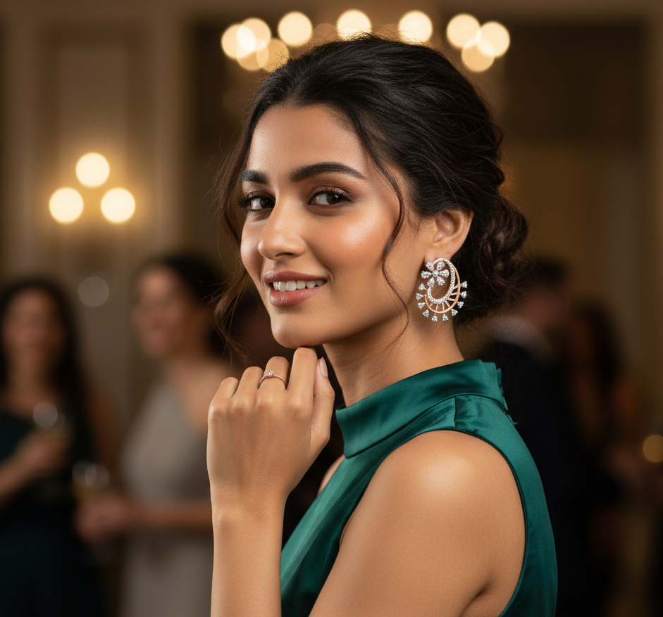 Eternal Glow Diamond Stud Earrings