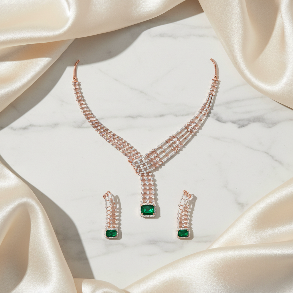 Supreme Diamond Classic Necklace Set