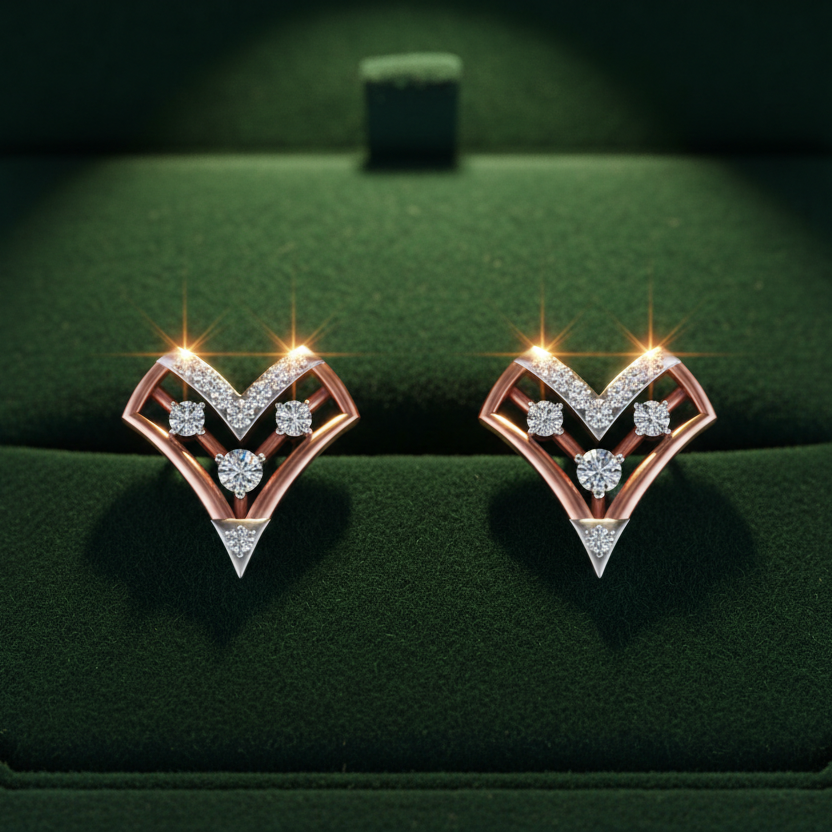 Diamond Essence Pendant Earrings