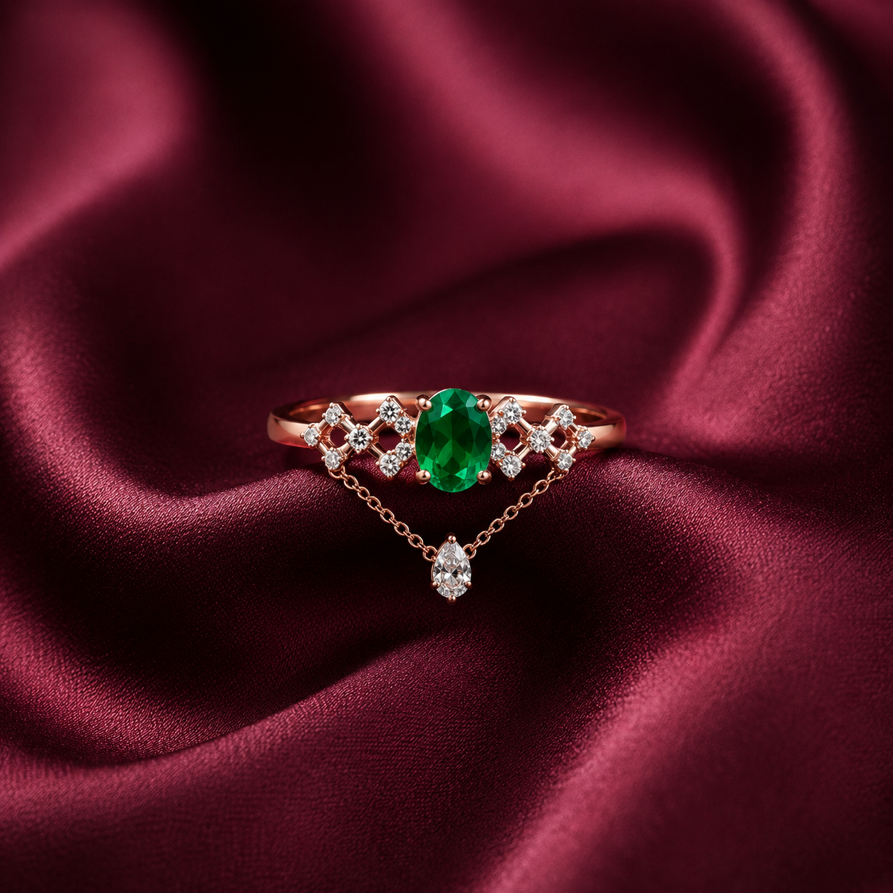 Diamond Crown Infinity Bloom Ring