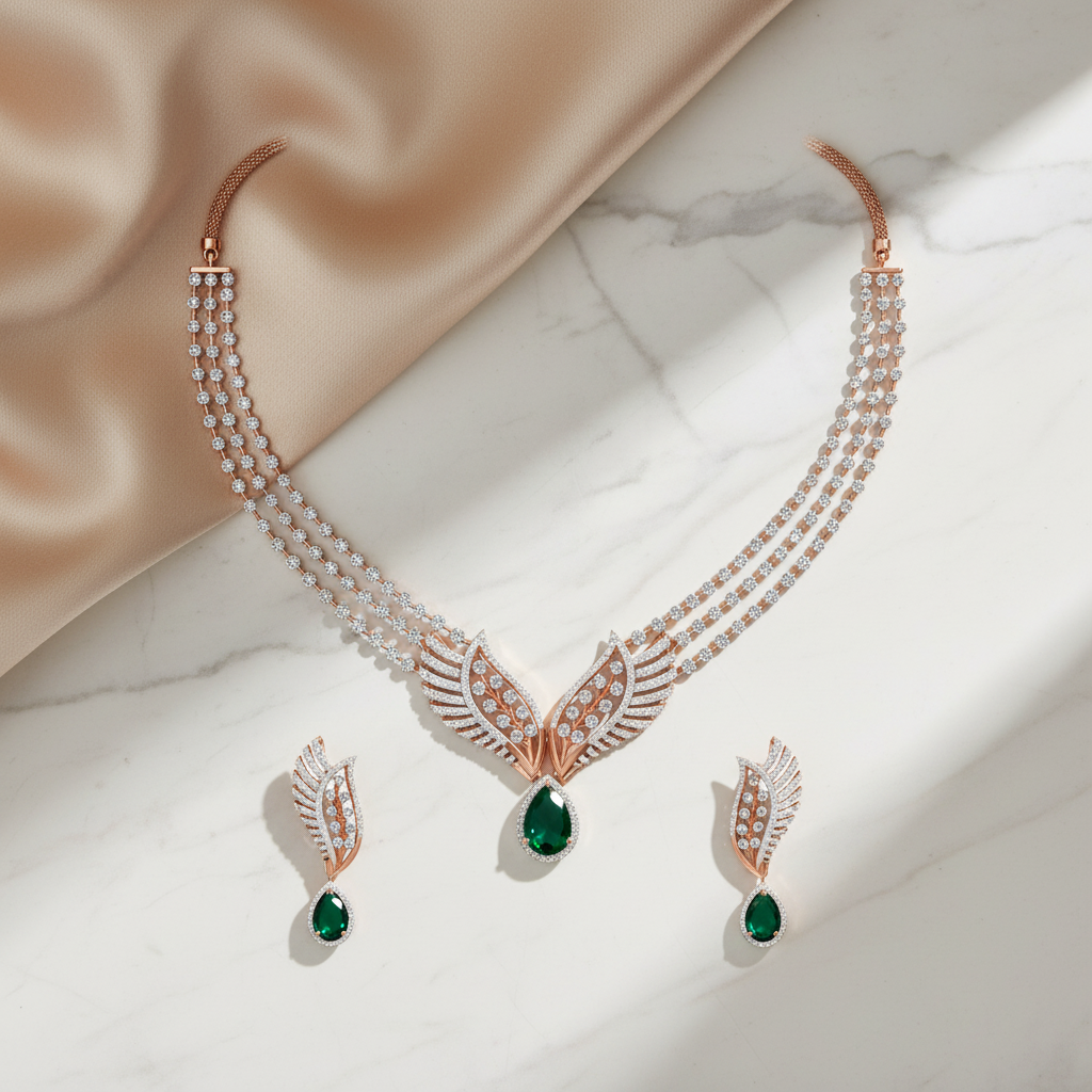 Velvet Diamond Radiance Necklace Set