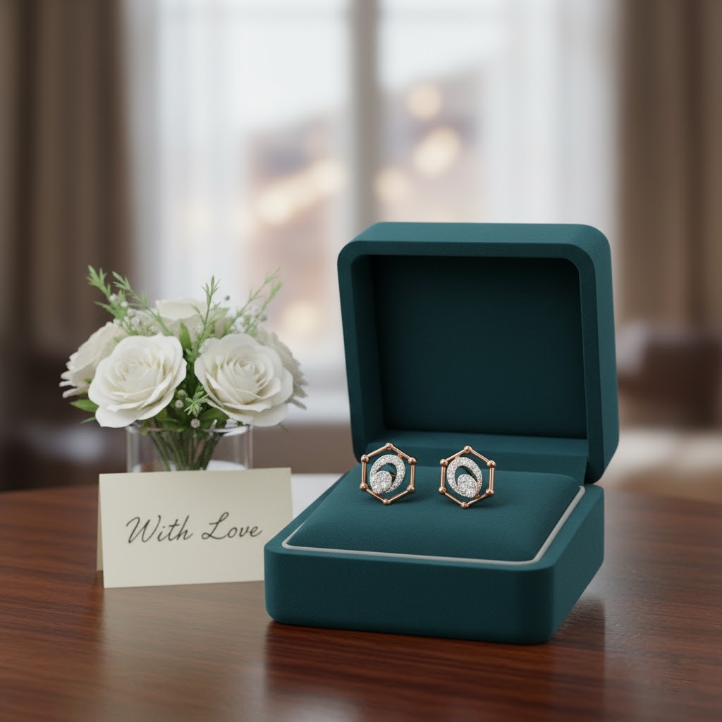 Timeless Diamond Stud Design - 3
