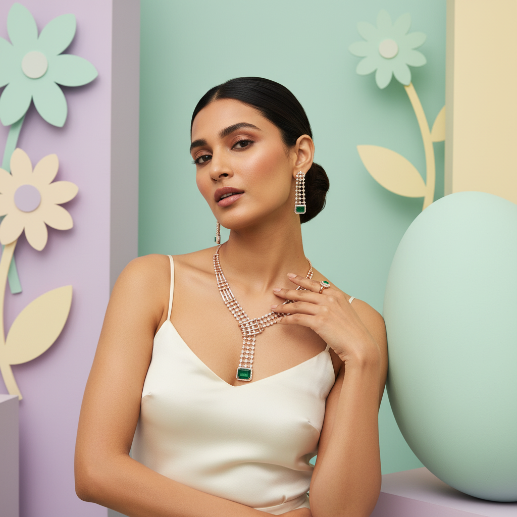 Supreme Diamond Classic Necklace Set - 4