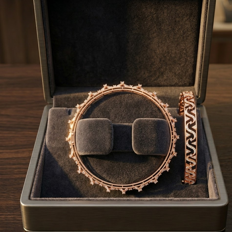 Party Wear Diamond Bangles