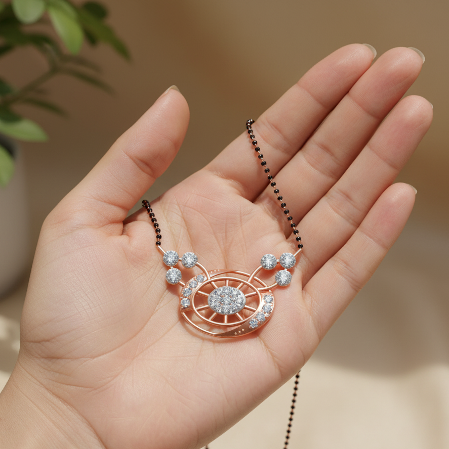 Graceful Gold Diamond Tanmaniya for Women