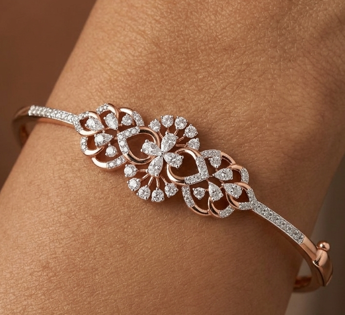 Diamond Leaf Bracelet - 6