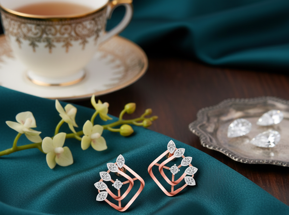 Diamond Spark Fusion Earrings - 5