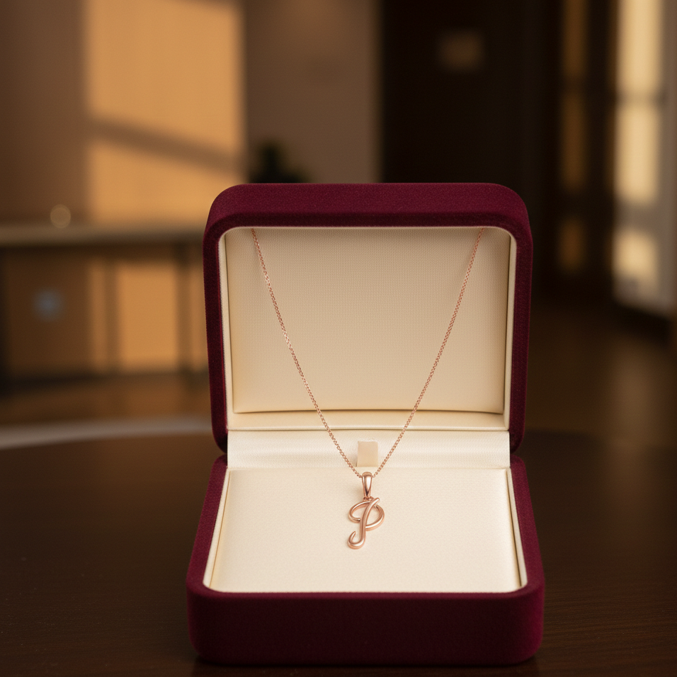 Golden Aura Diamond Pendant