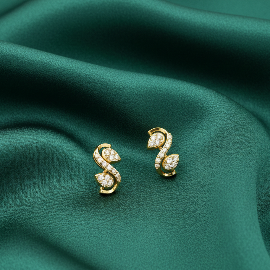 Premium Quality Diamond Stud Earrings