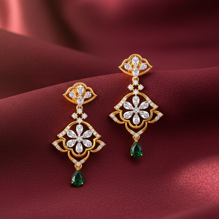 Classic Glow Diamond Dangler Earrings