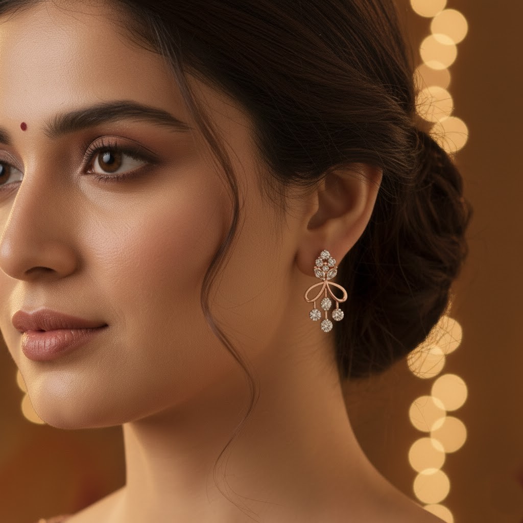 Designer Edition Diamond Stud Earrings - 3