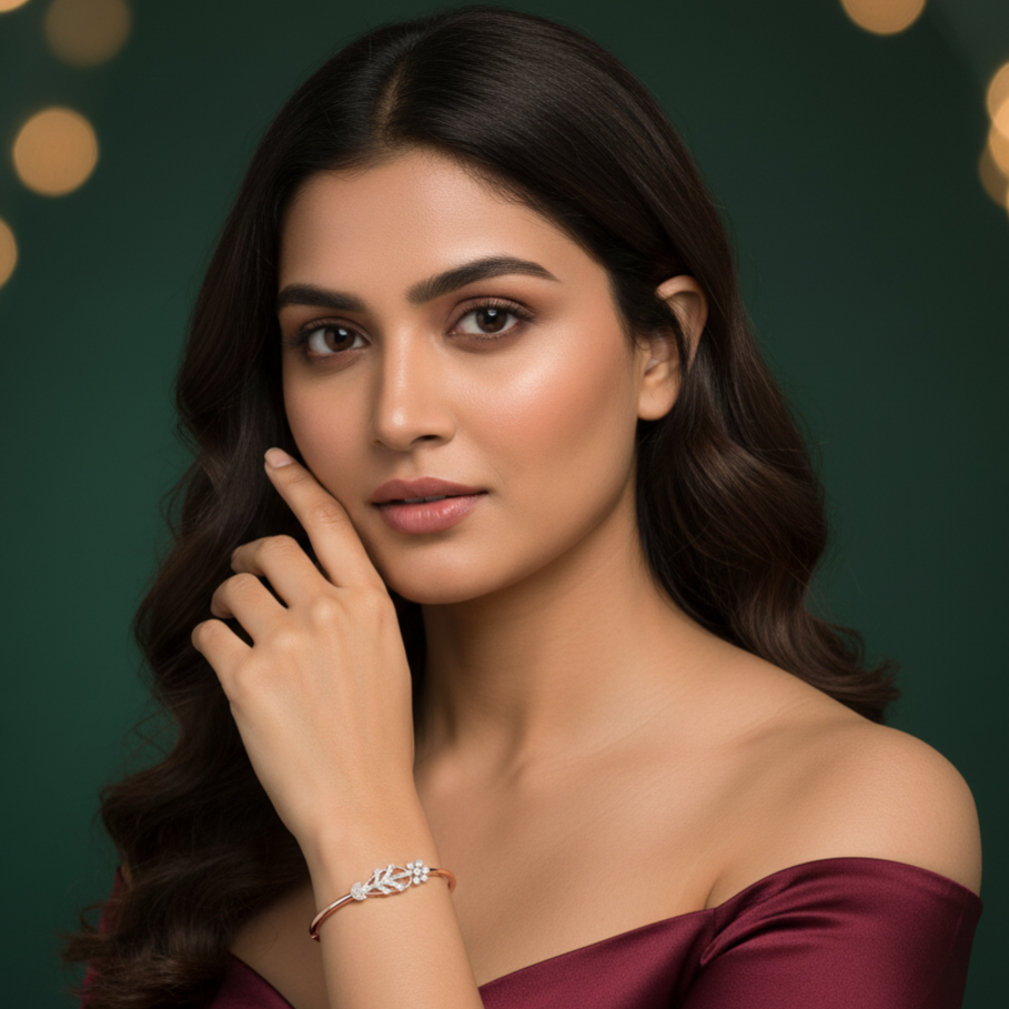Partywear Elegant Diamond Bracelet - 3