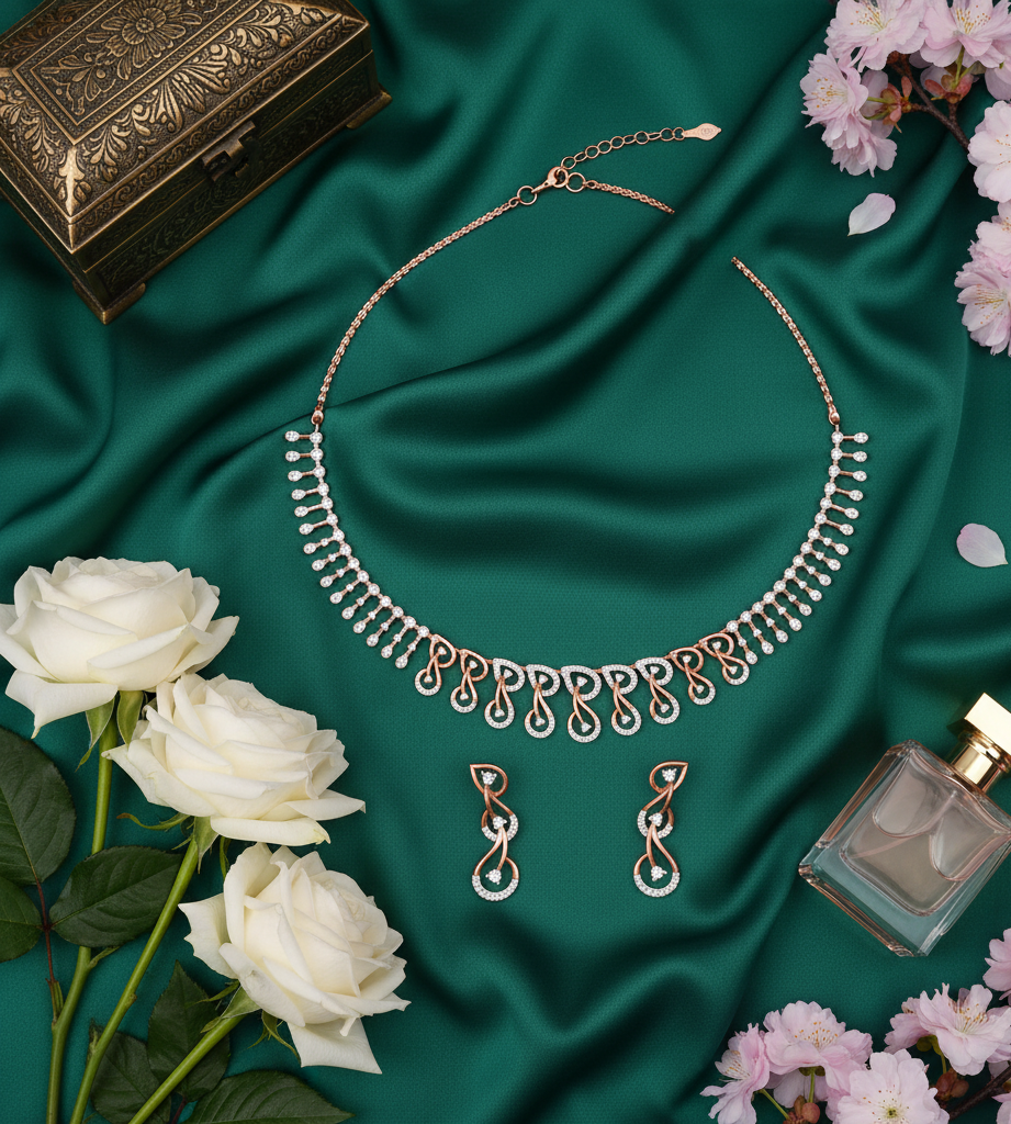 Bridal Elite Diamond Necklace for Celebrations - 3