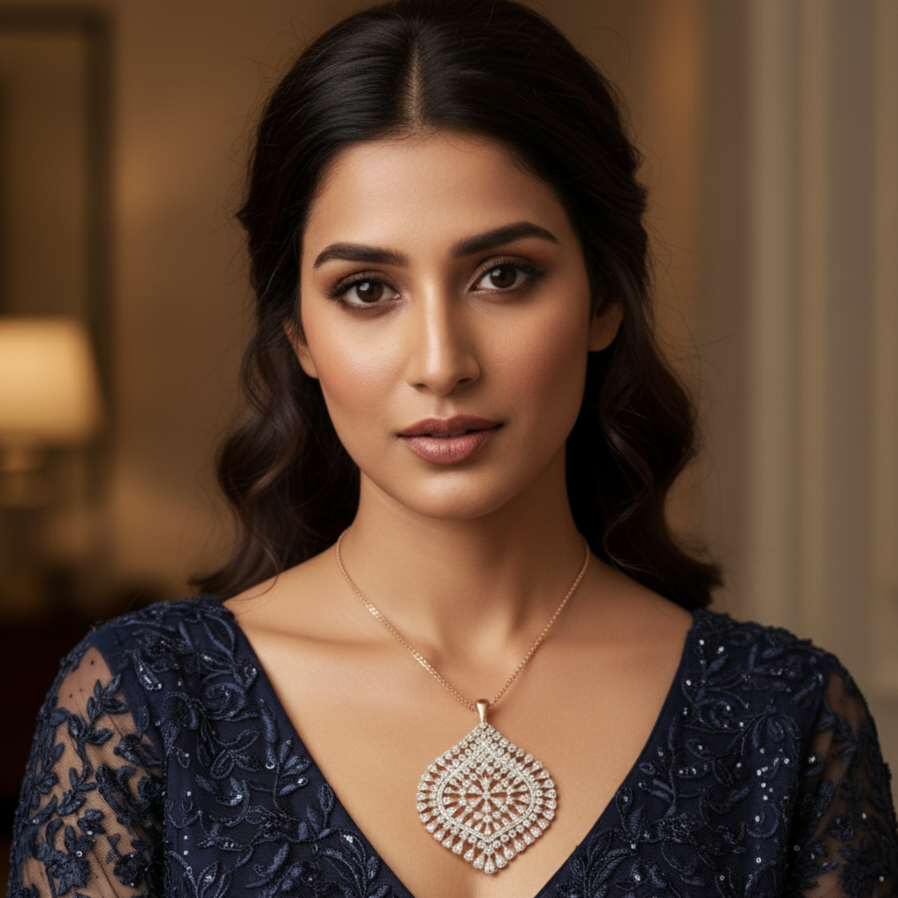 Timeless Elegant Diamond Pendant