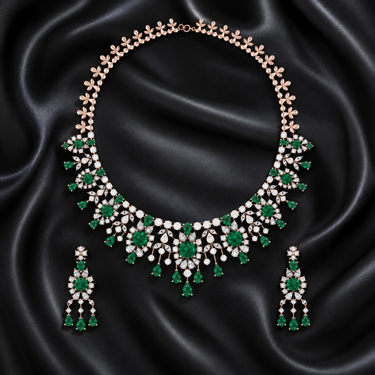 Exclusive Bridal Diamond Jewellery Set