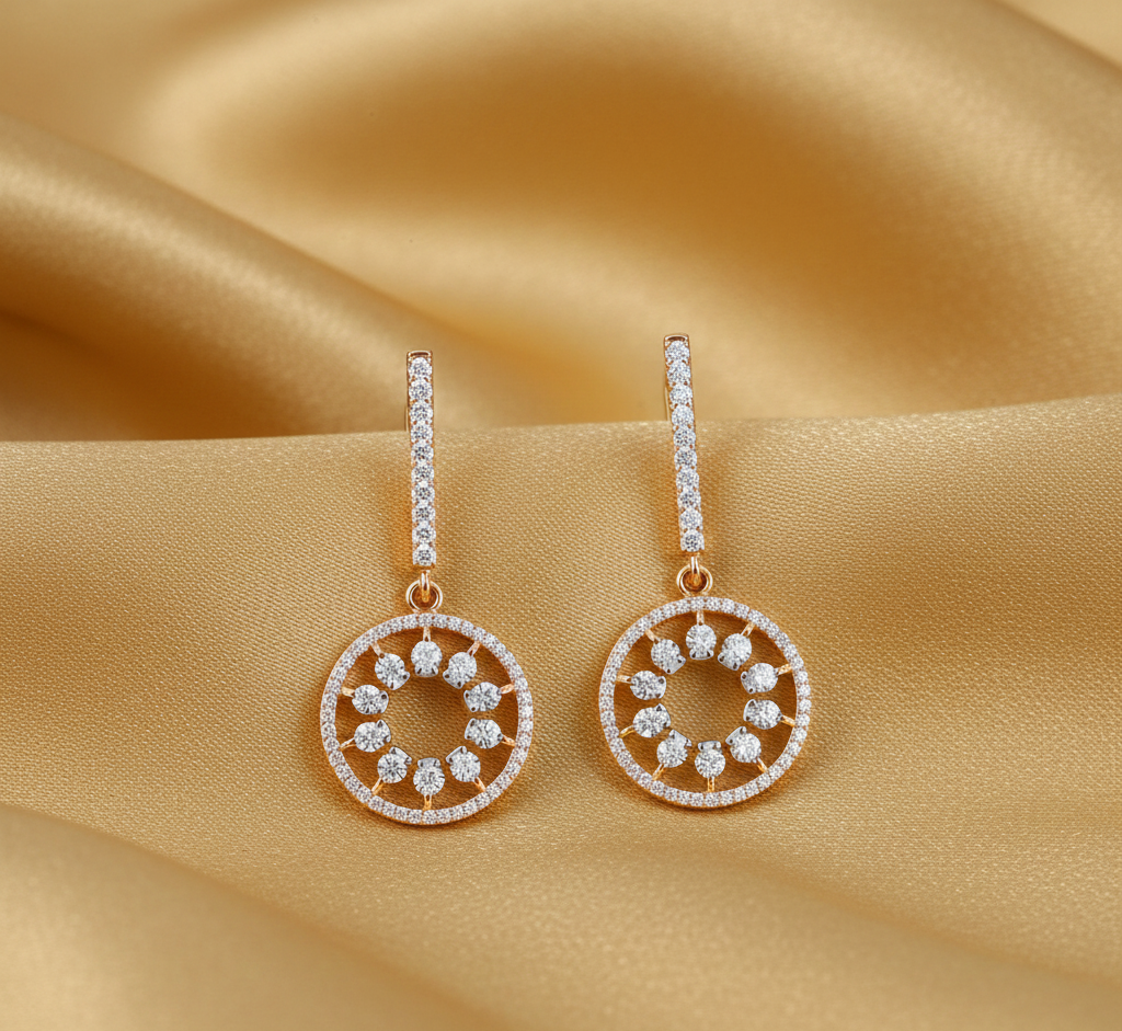 Chic Diamond Stud Earrings for Women