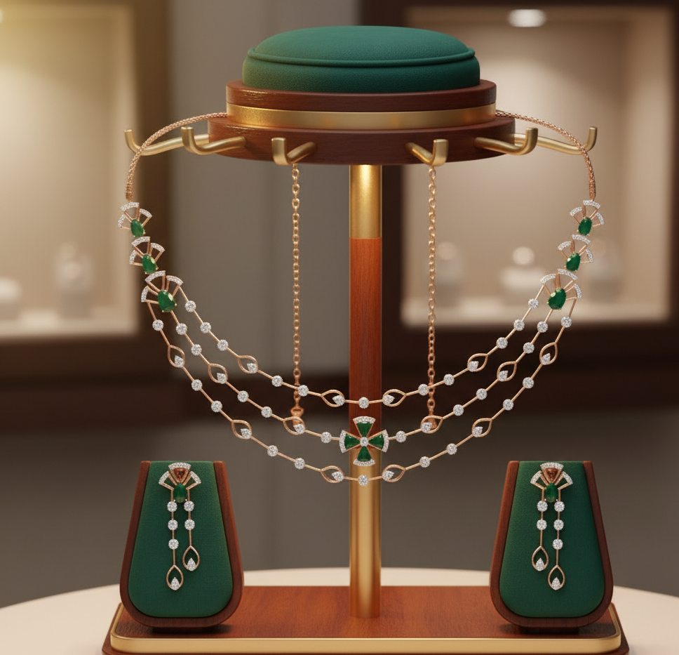 Diamond Jewel Necklace for Glamour Moments