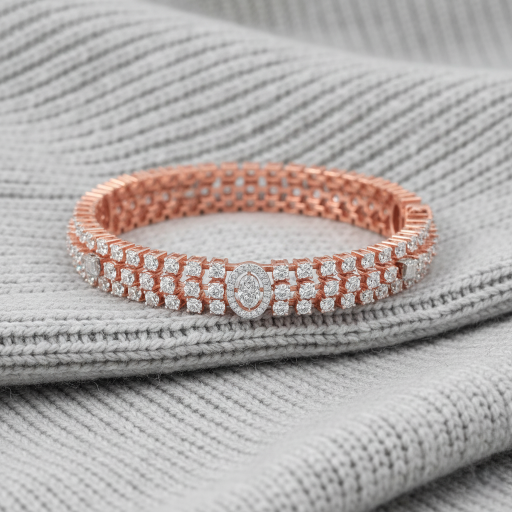 Nova Cluster Diamond Bangle
