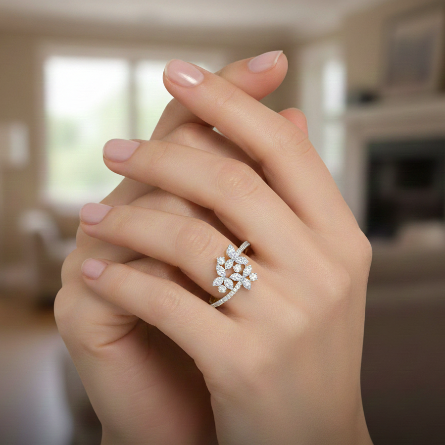 Grace Infinity Bloom Diamond Ring - 3