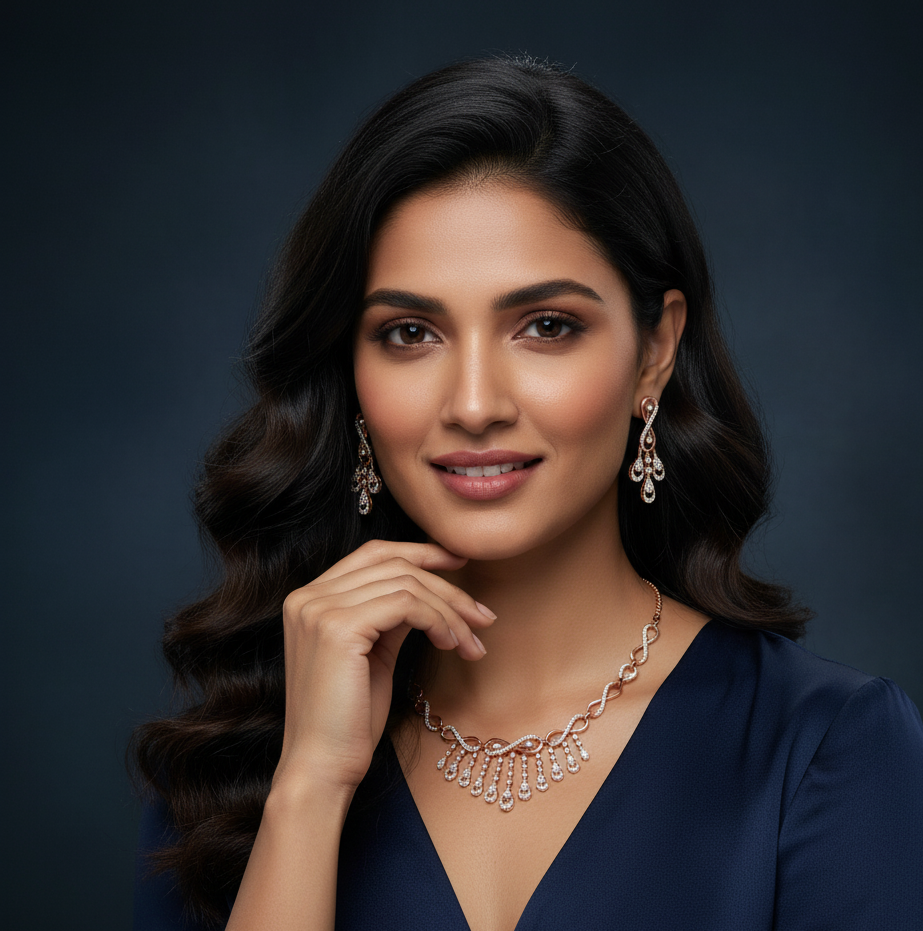 Eternal Spark Diamond Necklace for Brides - 3