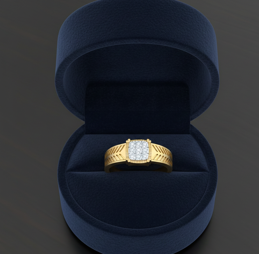 Elite Gentlemans Diamond Band